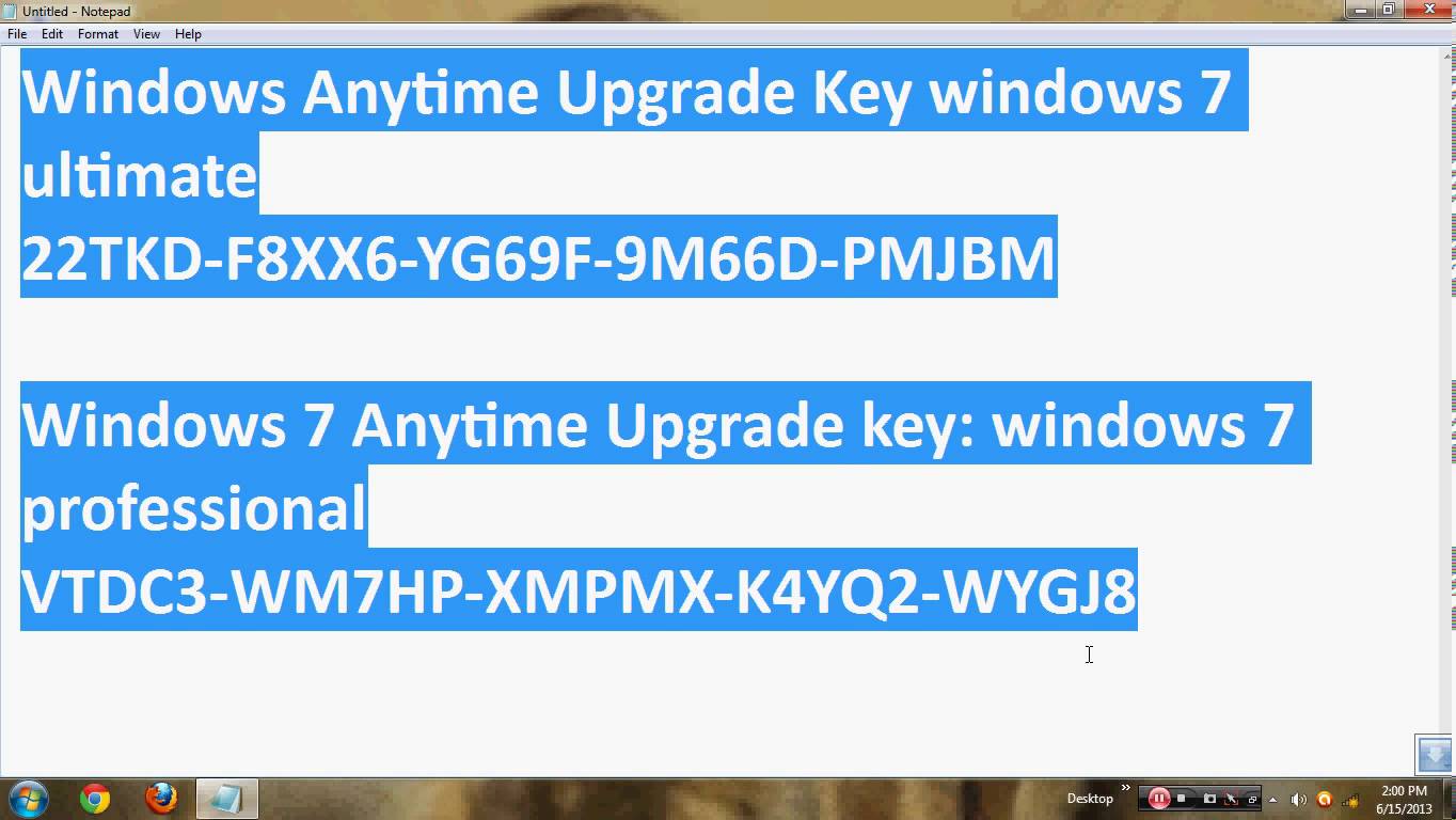Microsoft windows 7 ultimate activation product key code free